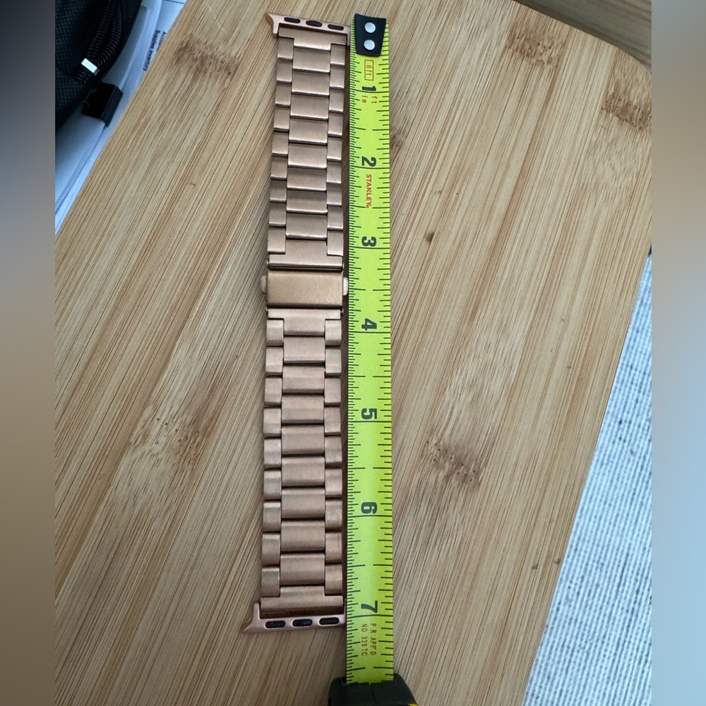Rose Gold Stainless Apple Watch Band